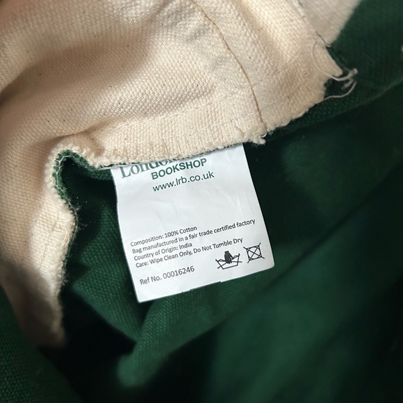 London Review Bookshop tote bag - Picture 3 of 3